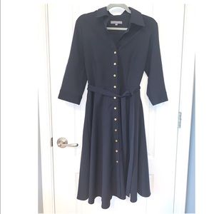 Dark Blue Sharagano Size 8 Dress